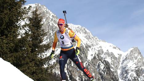 Denise Herrmann holte bei der Biathlon-WM schon Silber in der Verfolgung