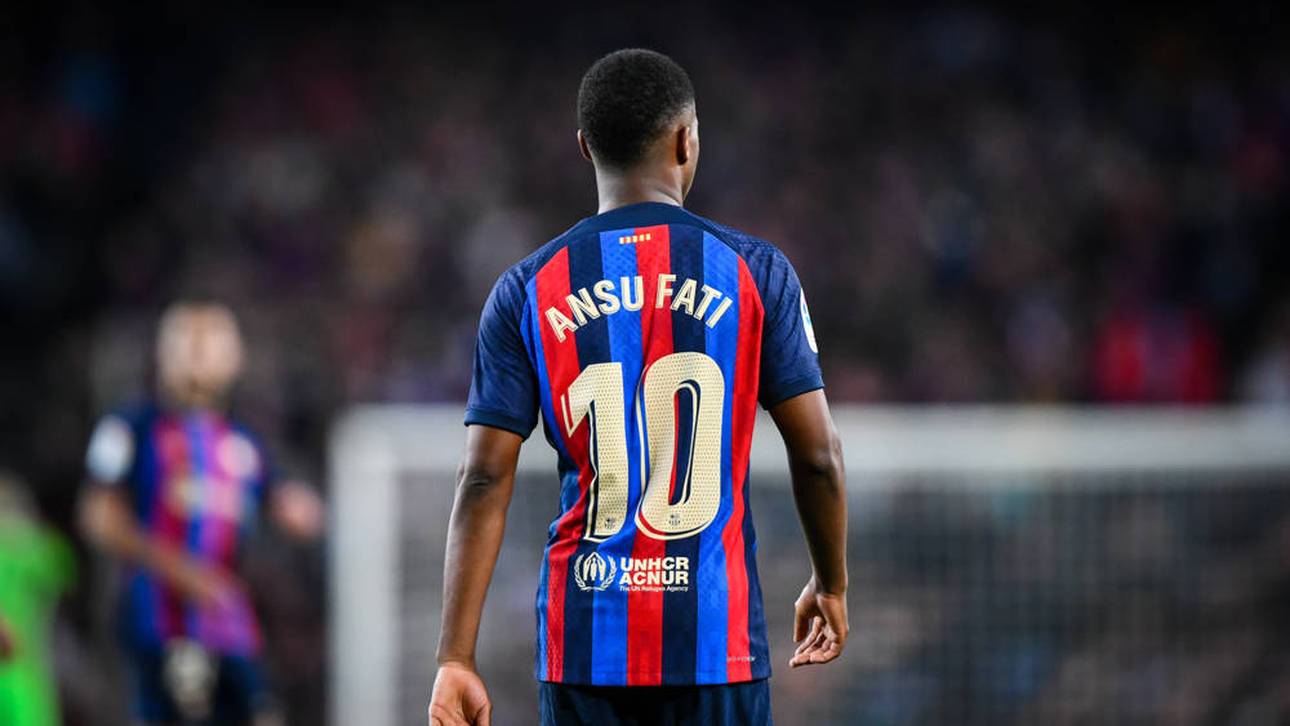 Ansu Fati übernahm nach dem Abgang von Lionel Messi die Nummer zehn
