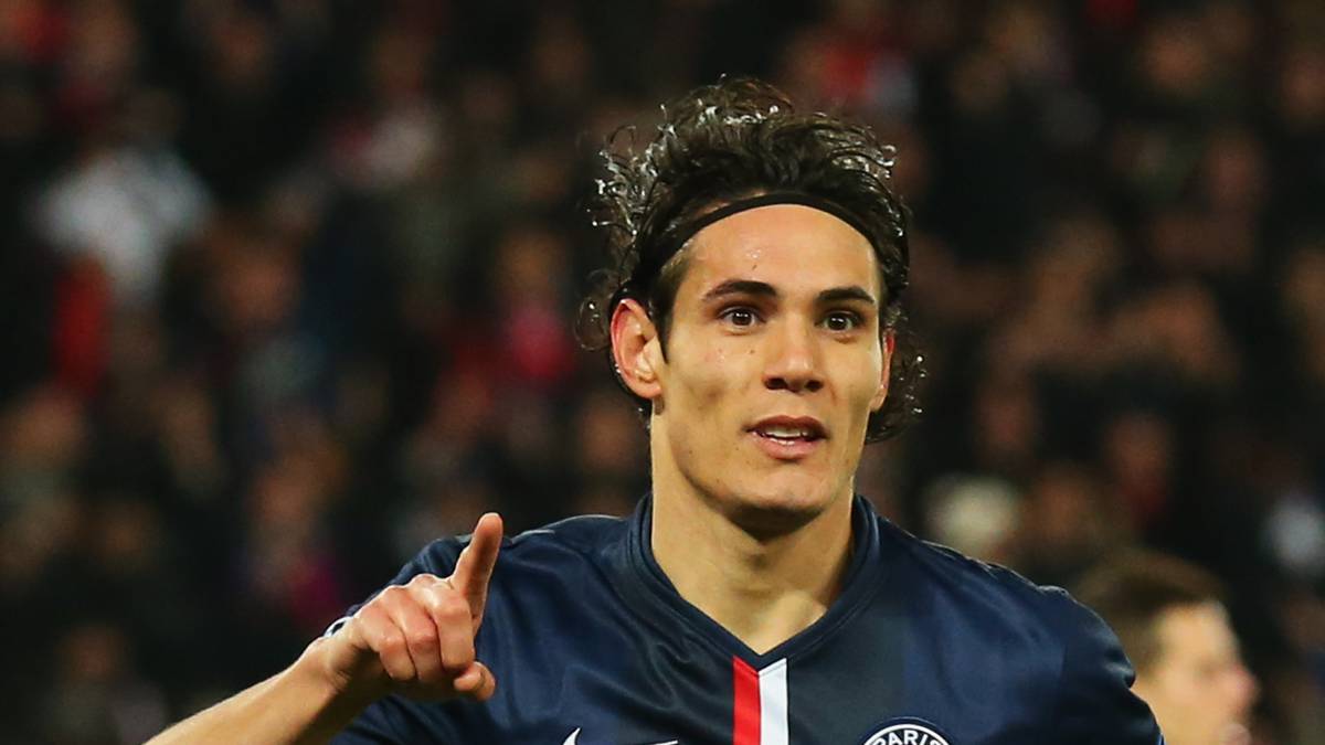 8. Platz: EDINSON CAVANI (Paris Saint-Germain) - 6 Tore