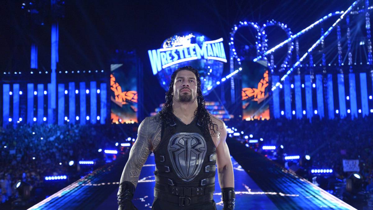 Sein Gegner: der Star der neuen Generation, der "Big Dog" Roman Reigns