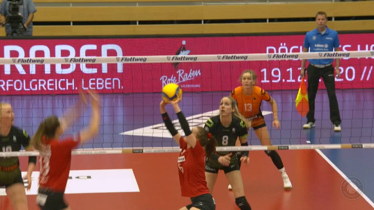 Rote Raben Vilsbiburg gegen Ladies in Black Aachen (2:3) | Volleyball Bundesliga