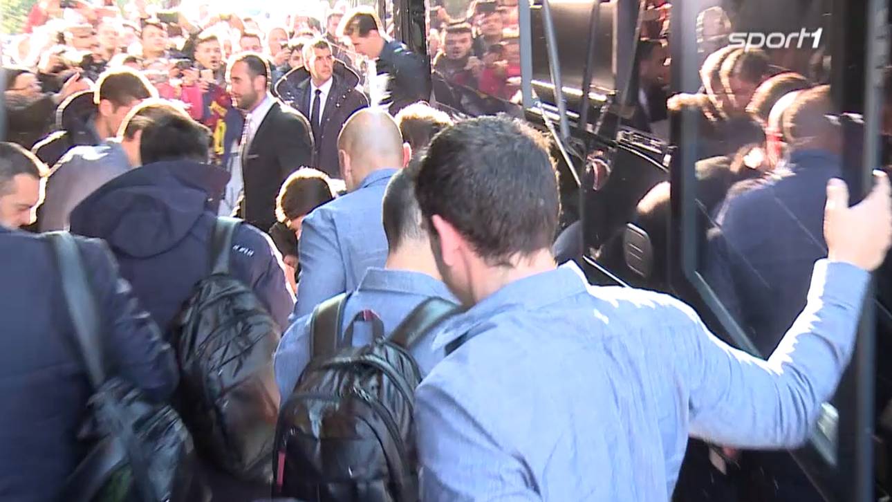 Kaum Euphorie bei Barcelonas Ankunft