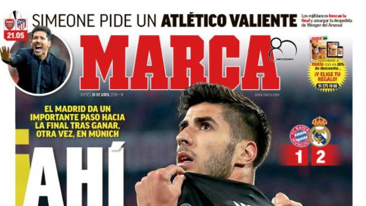 MARCA (Spanien): "Europas Terror. Der Champion schaut bereits auf Kiew. Real befindet sich mittlerweile in einem Status, bei dem man schlechter spielt als Bayern und trotzdem in München gewinnt."