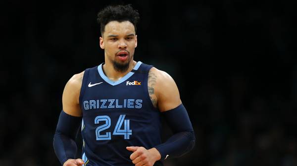 BOSTON, MASSACHUSETTS - JANUARY 22: Dillon Brooks #24 of the Memphis Grizzlies celebrates during the game against the Boston Celtics  at TD Garden on January 22, 2020 in Boston, Massachusetts. (Photo by Maddie Meyer/Getty Images)