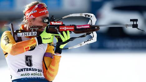 Denise Herrmann holte bei der Biathlon-WM 2020 die erste Medaille für Deutschland
