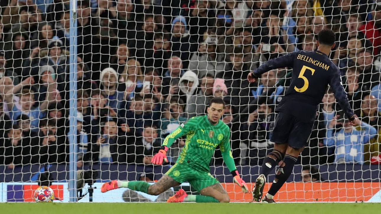 Bellingham in der Champions League 2024 gegen Manchester City