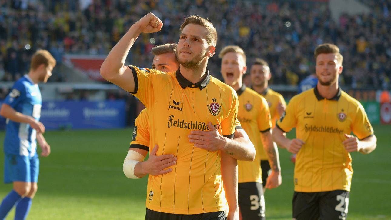 Dresden feiert knappen Derbysieg
