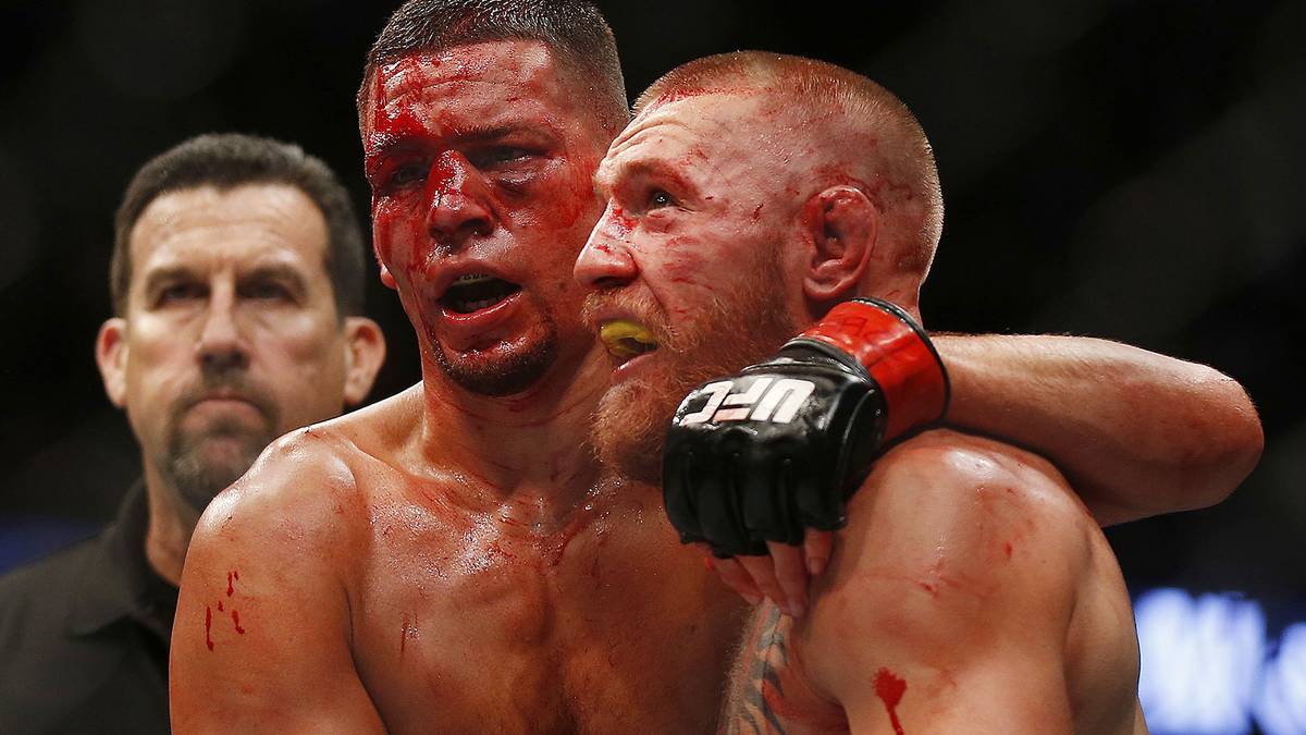 Nach fünf Runden sind all die Wortgefechte vor dem Rematch vergessen, McGregor und Diaz werden zu Brüdern im Blute