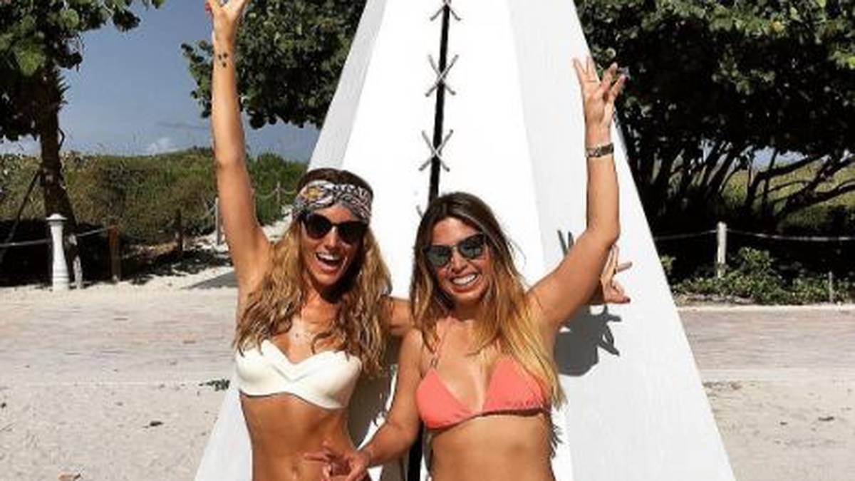 Im Sommer konnten Edurne Garcia Almagro (l.) und ihr Freund, Manchester Uniteds Keeper David de Gea, noch zusammen mit Freunden durch die USA reisen