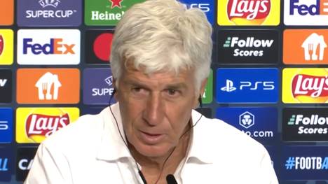 Atalanta-Trainer Gasperini äußert sich nach dem 0:2 gegen Real Madrid im Super Cup selbstkritisch. Er lobt Ancelotti, betont aber, dass sein Team für eine Stunde das Spiel hätte drehen können.