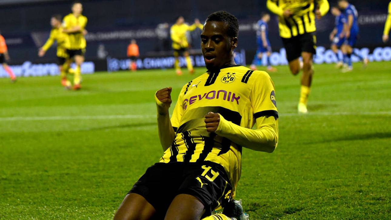 Jamie Gittens erzielte die Führung für Borussia Dortmund