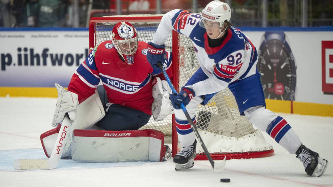 Die USA mühen sich gegen Norwegen zu einem Sieg bei der Eishockey-WM