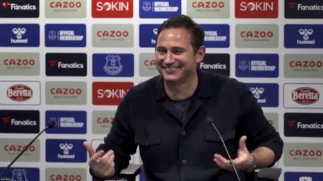 Durch das 3:2 gegen Crystal Palace fixiert Everton nach einer schwierigen Saison den Verbleib in der Premier League. Coach Frank Lampard kann seine Begeisterung nach dem Spiel nicht verstecken.