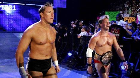 Lance Cade (l.) agierte bei WWE als Handlanger von Ex-Champion Chris Jericho