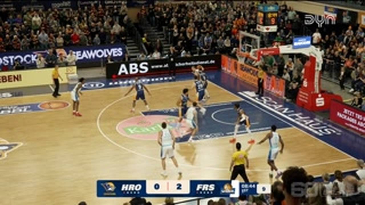 ROSTOCK SEAWOLVES - SKYLINERS Frankfurt | BBL-Highlights im Video