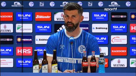 Vor dem möglichen Aufstiegsspiel des FC Schalke 04 gegen Fortuna Düsseldorf richten sich Trainer Miron Muslic und Pressesprecher Alex Jacob an die Fans. Ein Platzsturm soll vermieden werden.