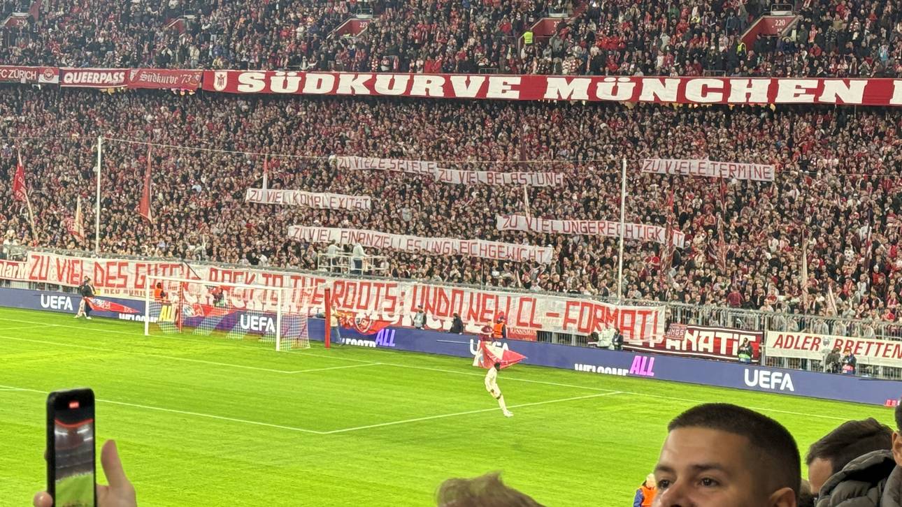 Bayern-Fans zeigen ihren Unmut