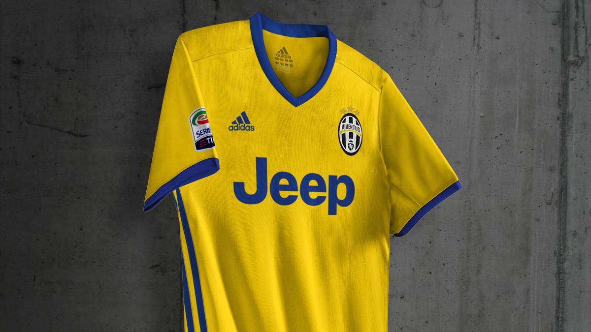 JUVENTUS TURIN: Die "Alte Dame" huldigt mit dem neuen Auswärtstrikot den Farben der norditalienischen Metropole: Gelb und Blau