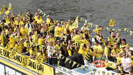 Dortmunds Fans genossen den Tag in Berlin - zumindest bis zum Elfmeterschießen