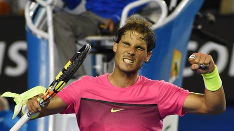 Rafael Nadal jubelt über seinen Sieg gegen Dudi Sela