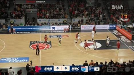 Spiel Highlights zu BMA365 Bamberg Baskets - SYNTAINICS MBC