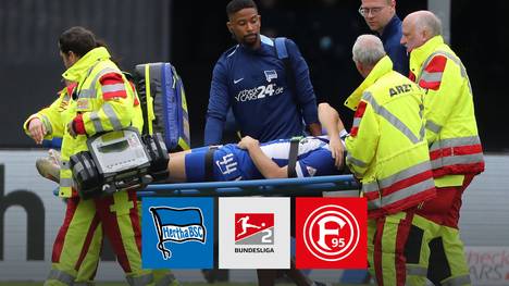 Fortuna Düsseldorf sichert sich mit einem Sieg bei Hertha BSC die Tabellenführung in der 2. Bundesliga. Das Spiel wird allerdings von einer schweren Verletzung überschattet.