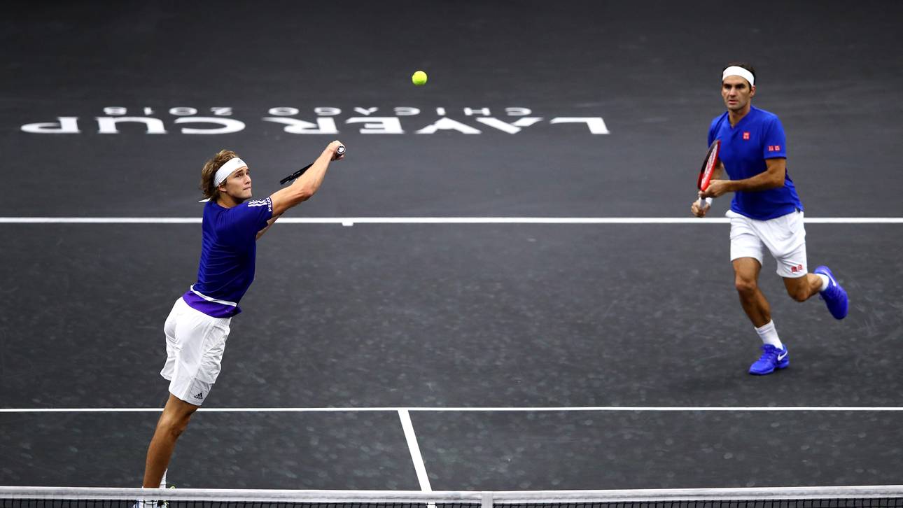 Zverev und Federer verlieren Doppel
