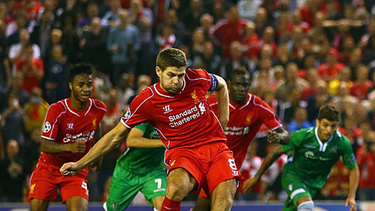 Die Bulgaren gleichen in der 90. Minute sogar aus, doch Steven Gerrad macht in der Nachspielzeit per Elfmeter den Sieg für die Reds perfekt
                  
                  
                  