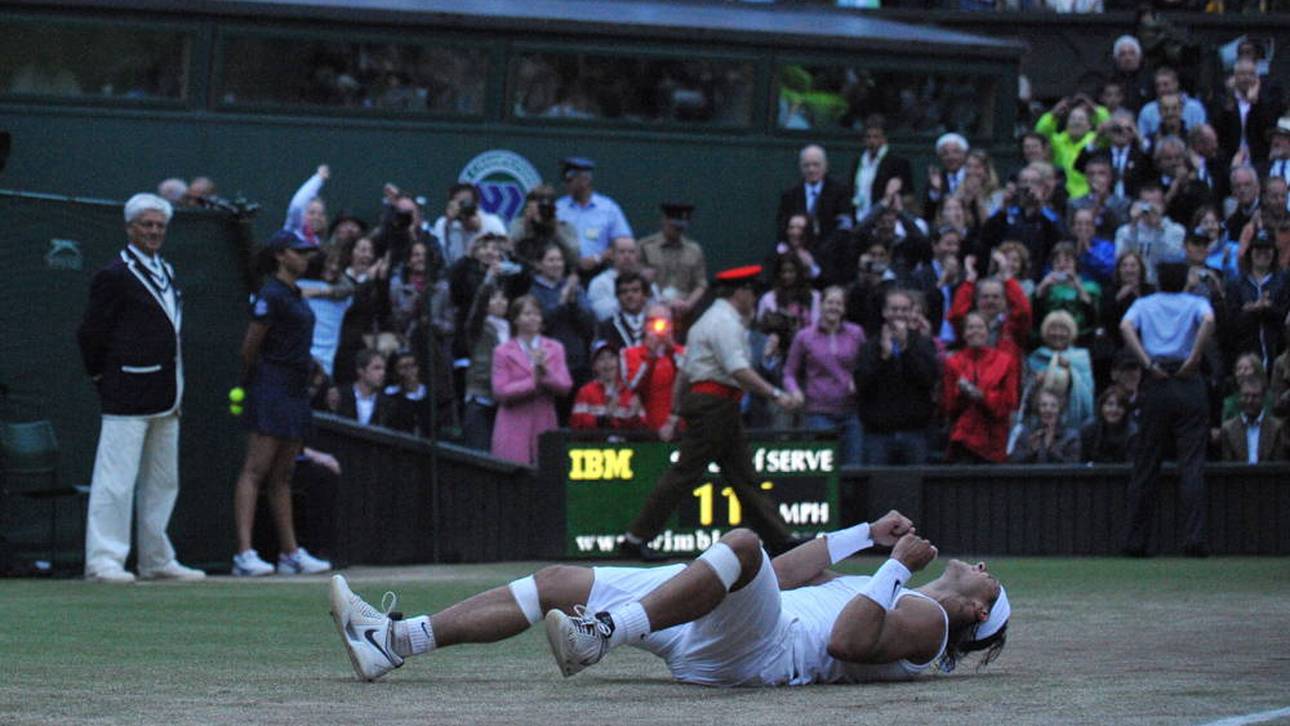 Rafael Nadal feiert einen seiner größten Siege