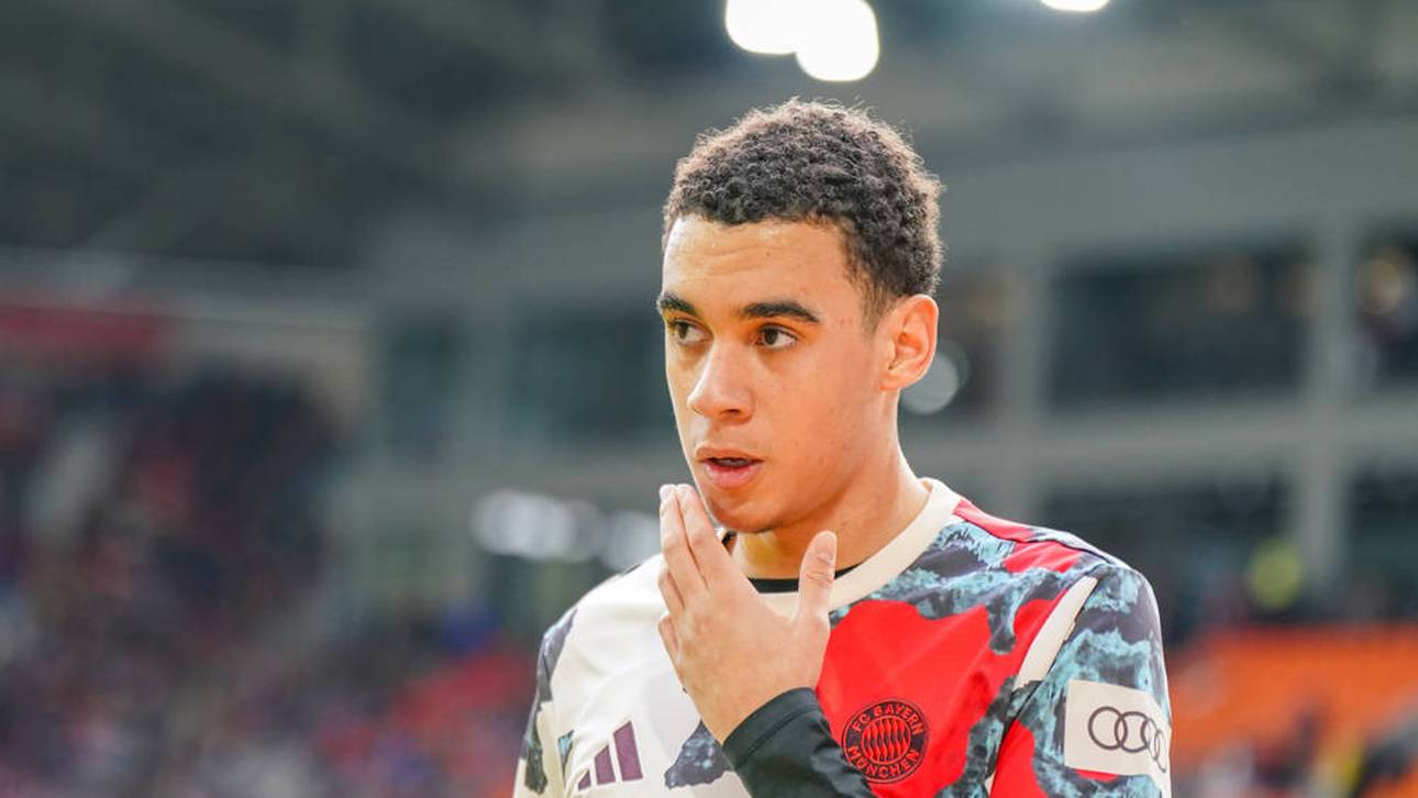 Musiala-Besuch am Trainingsplatz