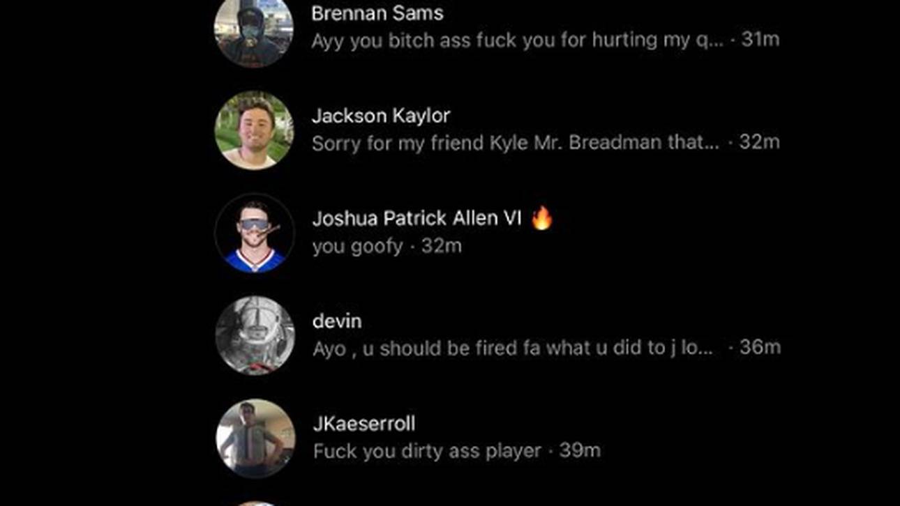 Jalen Carter veröffentlichte in seiner Instagram-Story Hass-Kommentare