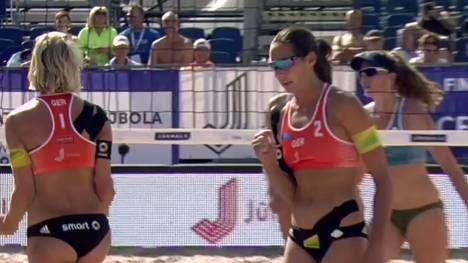 Laura Ludwig und Kira Walkenhorst stehen im Viertelfinale