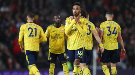 Pierre-Emerick Aubameyang trifft für Arsenal und sorgt so für einen Punktgewinn