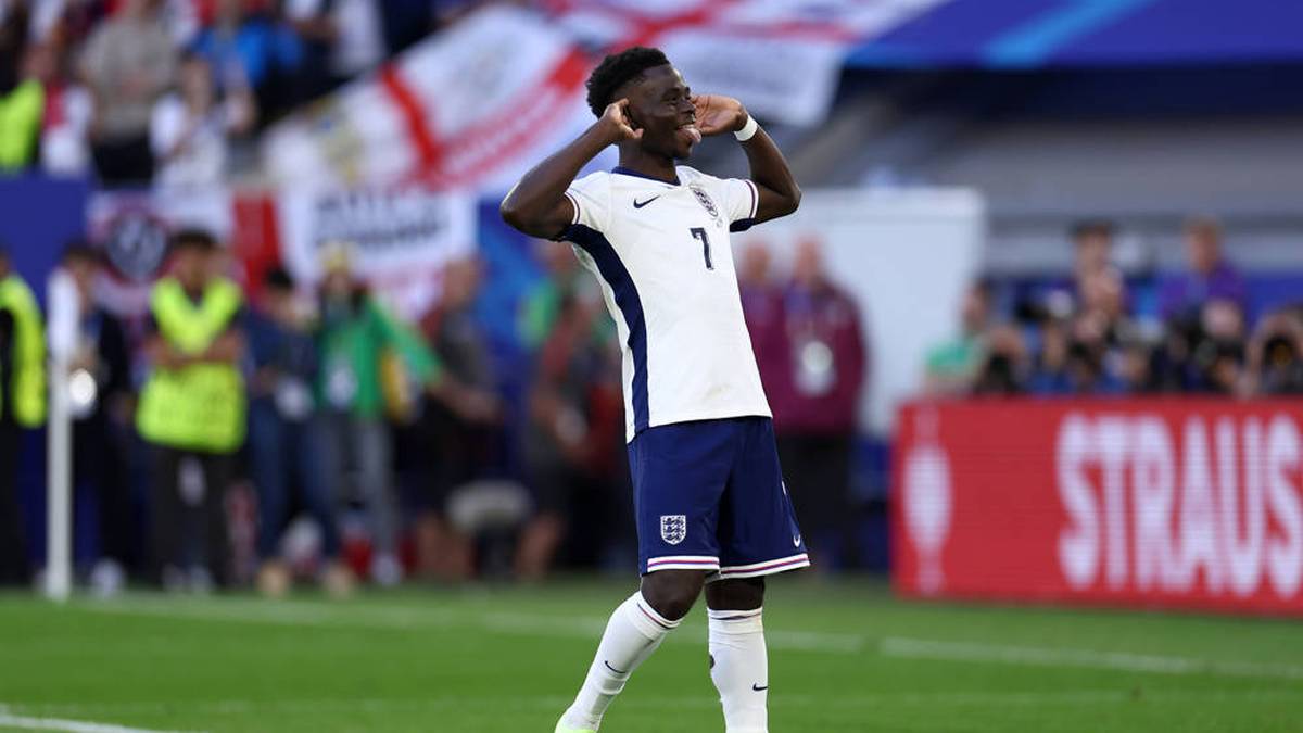 Bukayo Saka erzielte im Elfmeterschießen für England gegen die Schweiz ein Tor