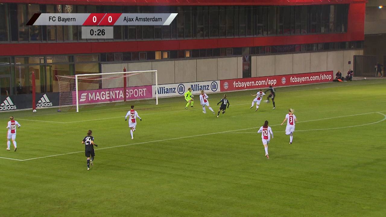 FC Bayern - Ajax Amsterdam (3:0): Tore und Highlights | CL Frauen
