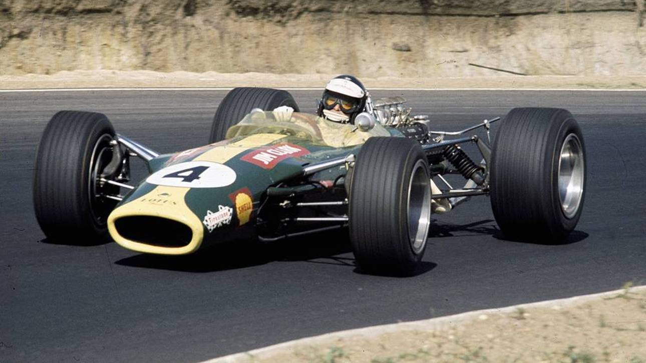 Jim Clark in seinem Lotus-Ford von 1968
