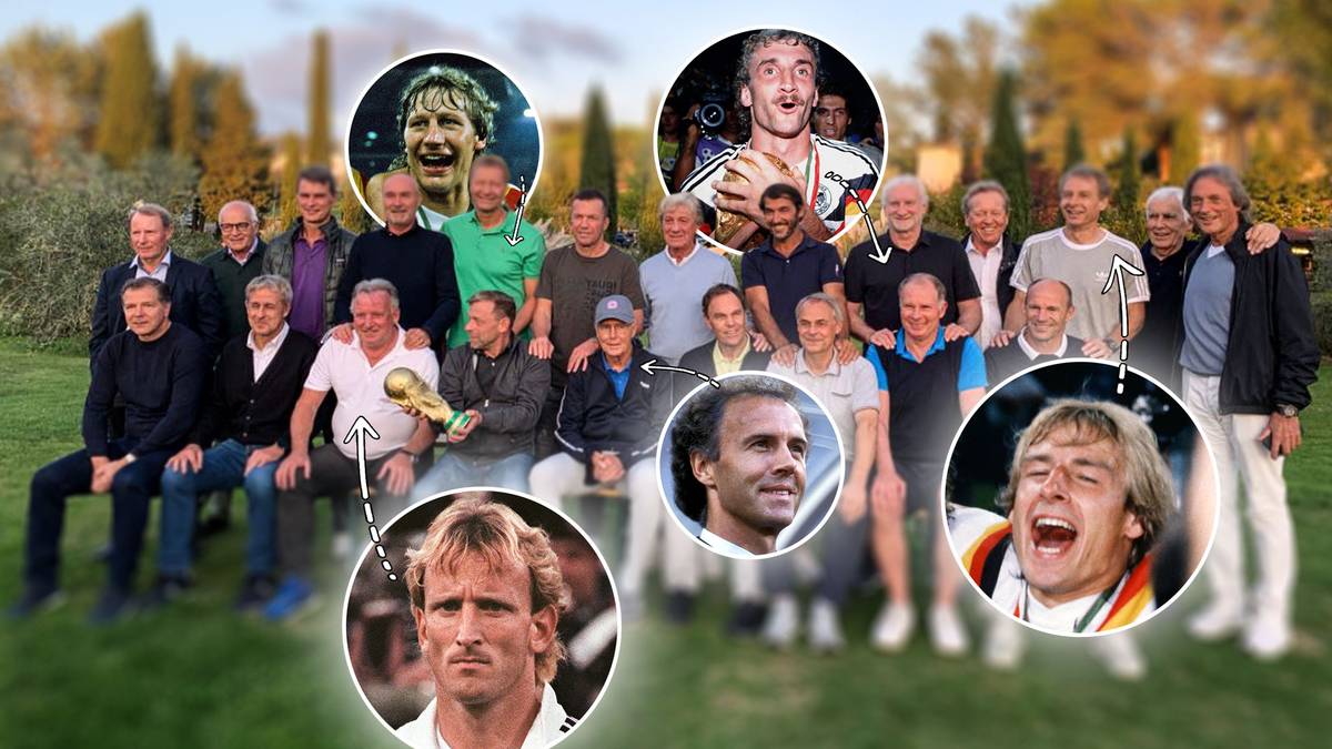 Erkennen sie jede der Legenden auf dem Gruppenfoto?