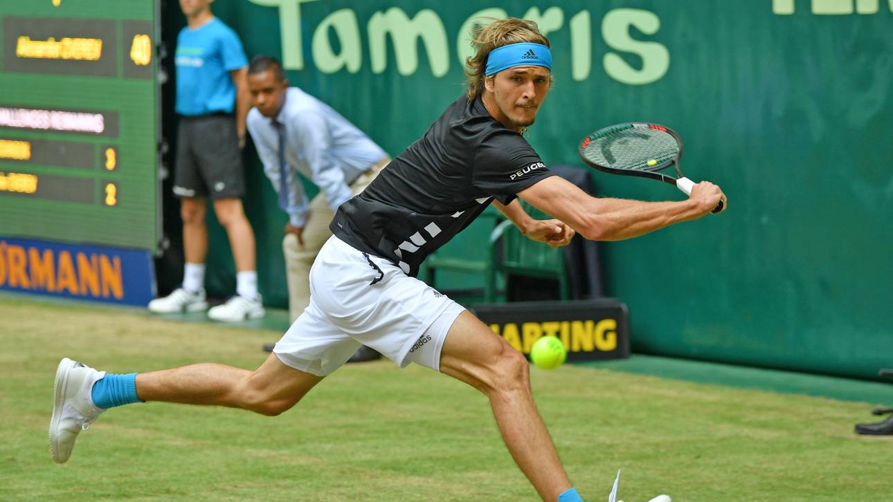 Zverev im Viertelfinale von Halle
