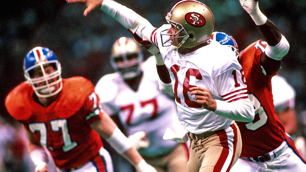 Joe Montana im Super Bowl 1990 für die San Francisco 49ers