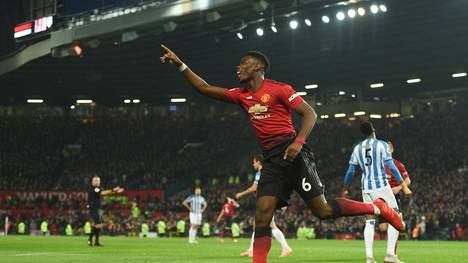 Premier League, Manchester United - Huddersfield Town: Paul Pogba schnürte gegen Huddersfield einen Doppelpack