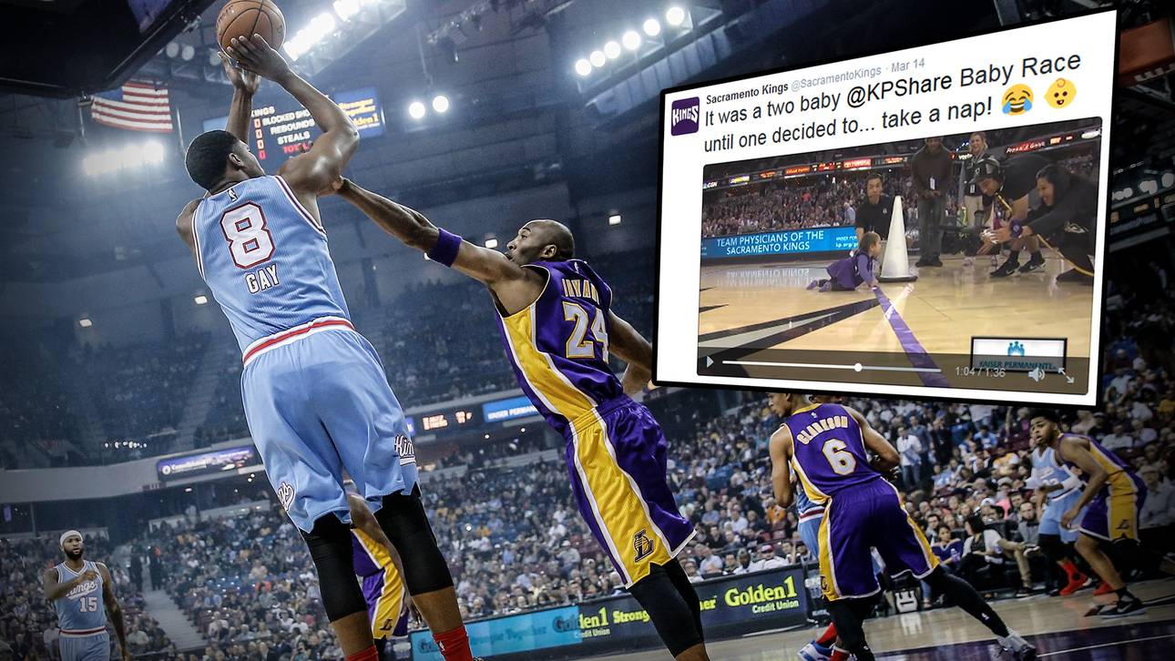 Baby-Rennen in der Halbzeitpause