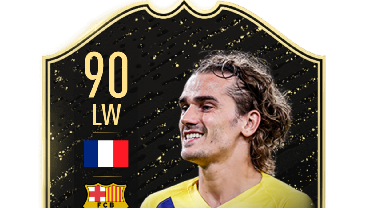 Antoine Griezmann (FC Barcelona), Linker Flügel: 90 (+1);
Basis-Karte Gold Rare: 89