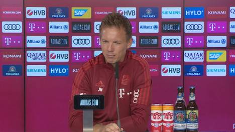 Julian Nagelsmann äußert sich auf der Pressekonferenz zu einem möglichen Transfer von Antonio Rüdiger und haut einen süffisanten Spruch raus.