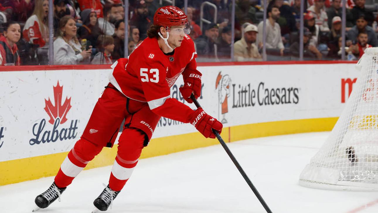 Moritz Seider hat mit den Detroit Red Wings einen furiosen Sieg gefeiert