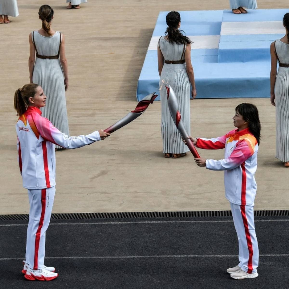 Das ohnehin schon stark verkürzte Finale des olympischen Fackellaufs von Peking findet unter Ausschluss der Öffentlichkeit statt.