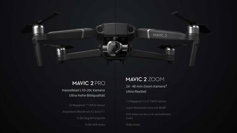 Neue Drohnen von DJI: Mavic 2 Pro und Mavic 2 Zoom
