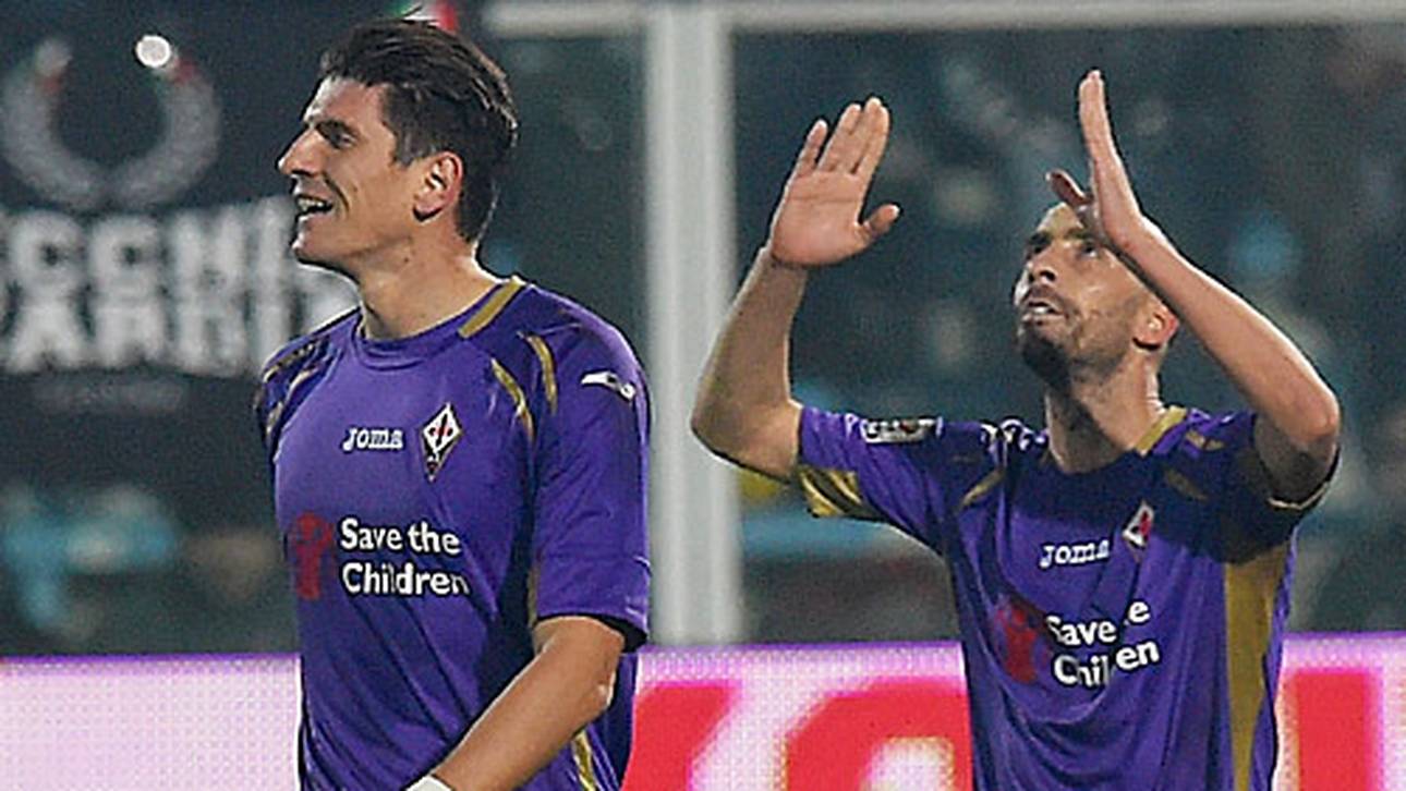 Gomez feiert Sieg mit Florenz