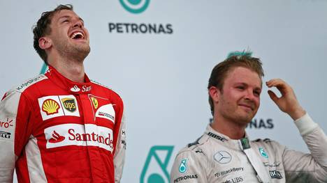 Sebastian Vettel (l.) und Nico Rosberg