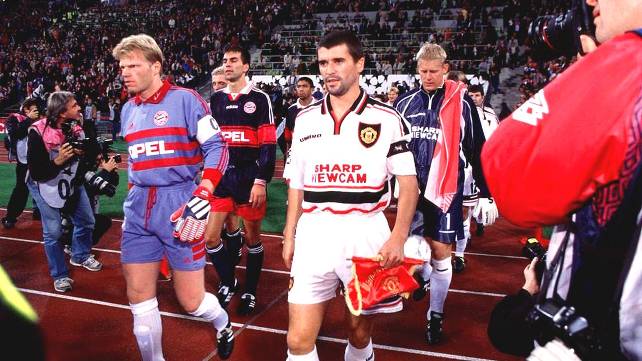Oliver Kahn und Roy Keane führen ihre Teams auf das Feld