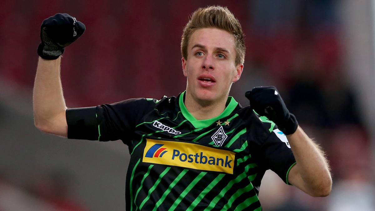 Patrick Herrmann von Borussia Mönchengladbach jubelt